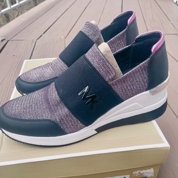 Michael Kors Felix Trainer - pink glitter - new in box - Picture 4 of 5